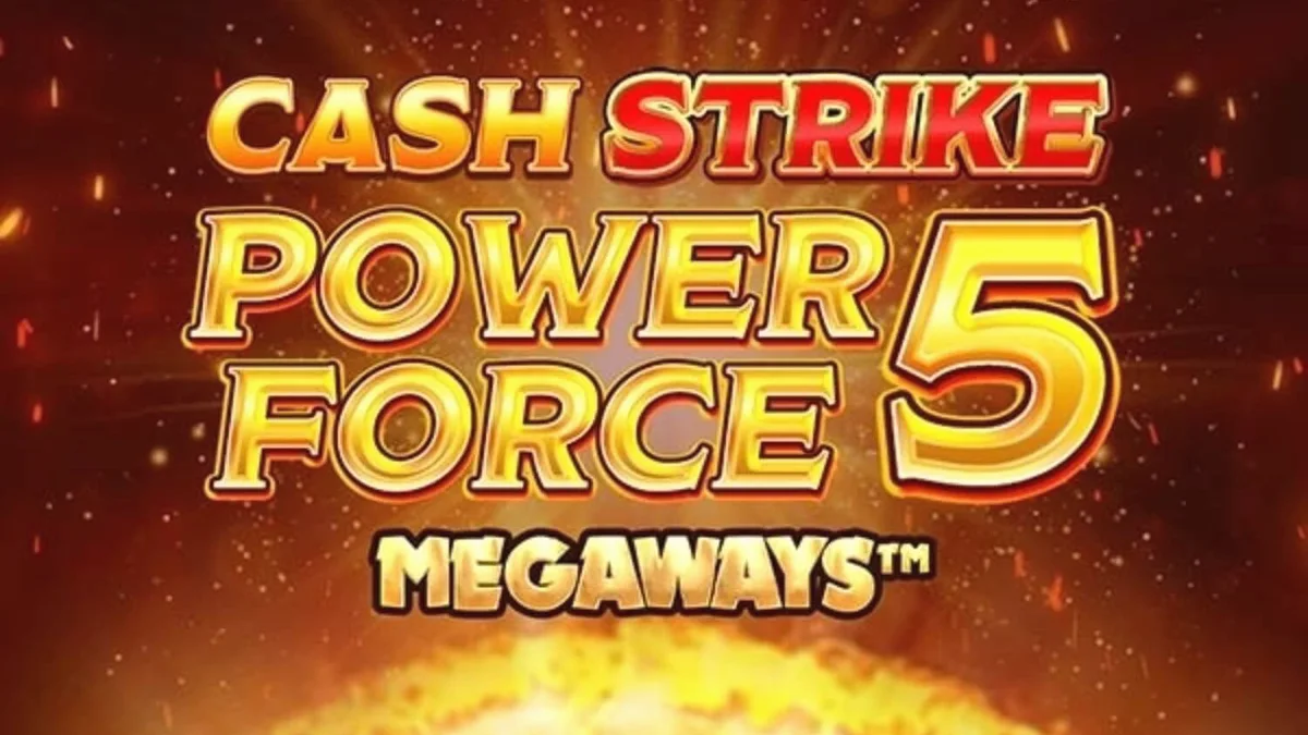 Tampilan visual slot Cash Strike Power Force 5 Megaways dengan tema buah klasik